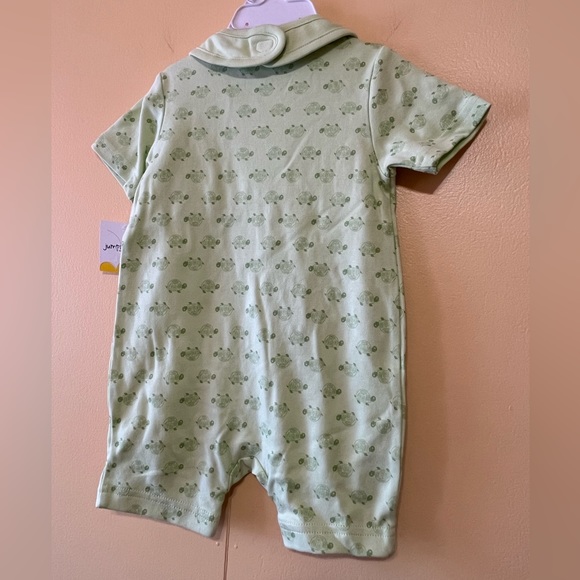 Jumping Beans Let’s be friends 2 piece. Onesie w/ bib - Picture 2 of 7